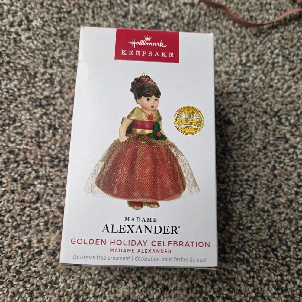 Hallmark Keepsake 2023 Madame Alexander Golden Holiday Celebration Ornament 28th